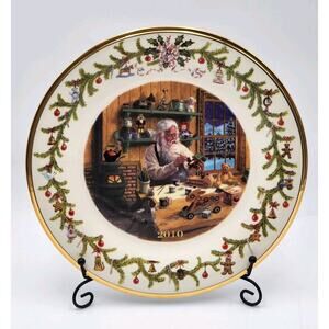 Lenox Annual Santa Collector Plate 2010 First in Series 10.75" Limited Edition